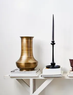 Aero :: Tall Ebony, Kana Candlestick w/ Tray