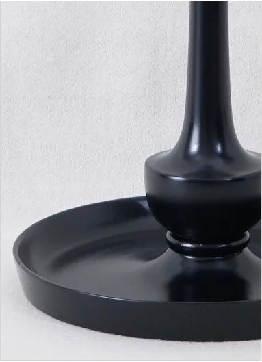 Aero :: Tall Ebony, Kana Candlestick w/ Tray