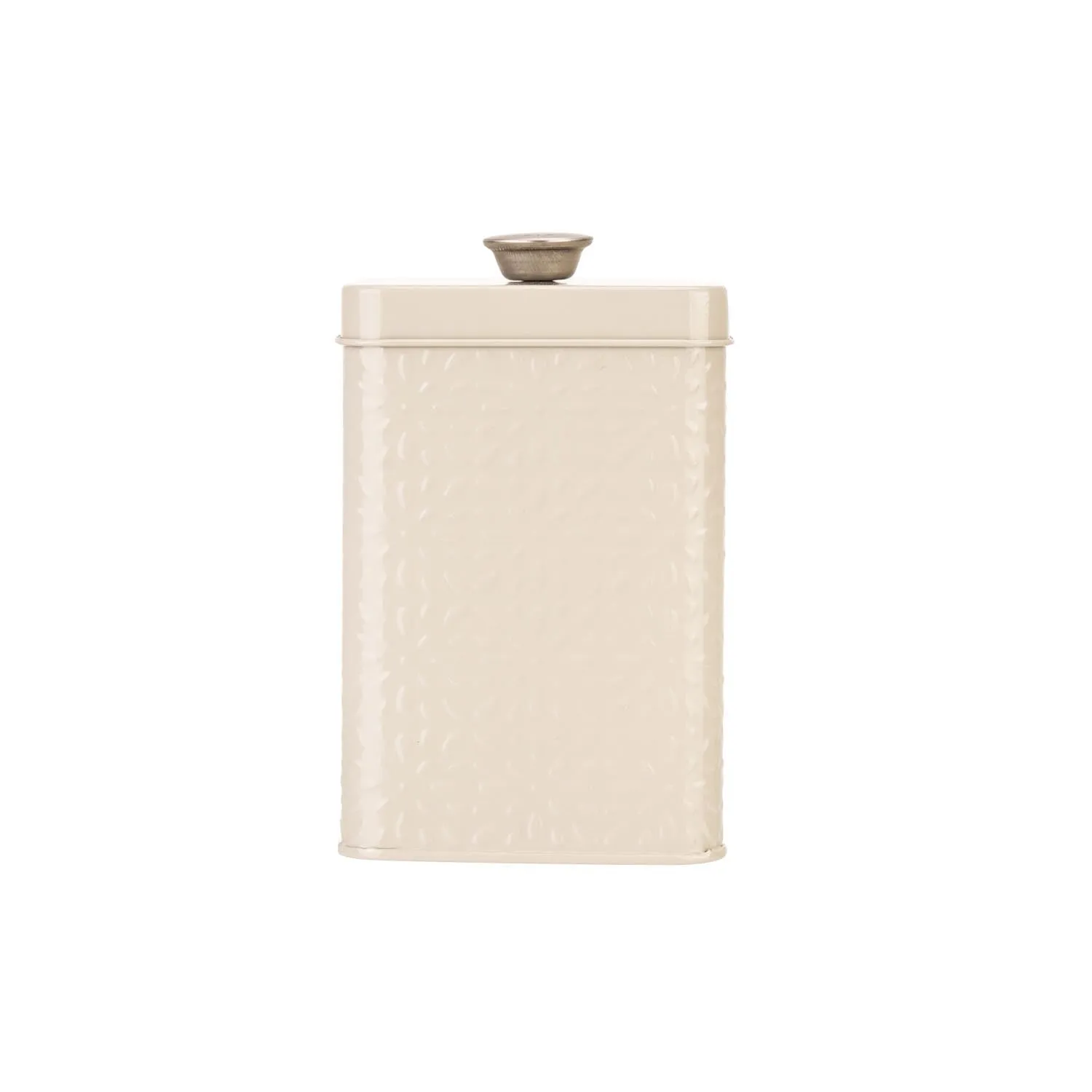 Artisan Street Embossed Storage Can - Cream