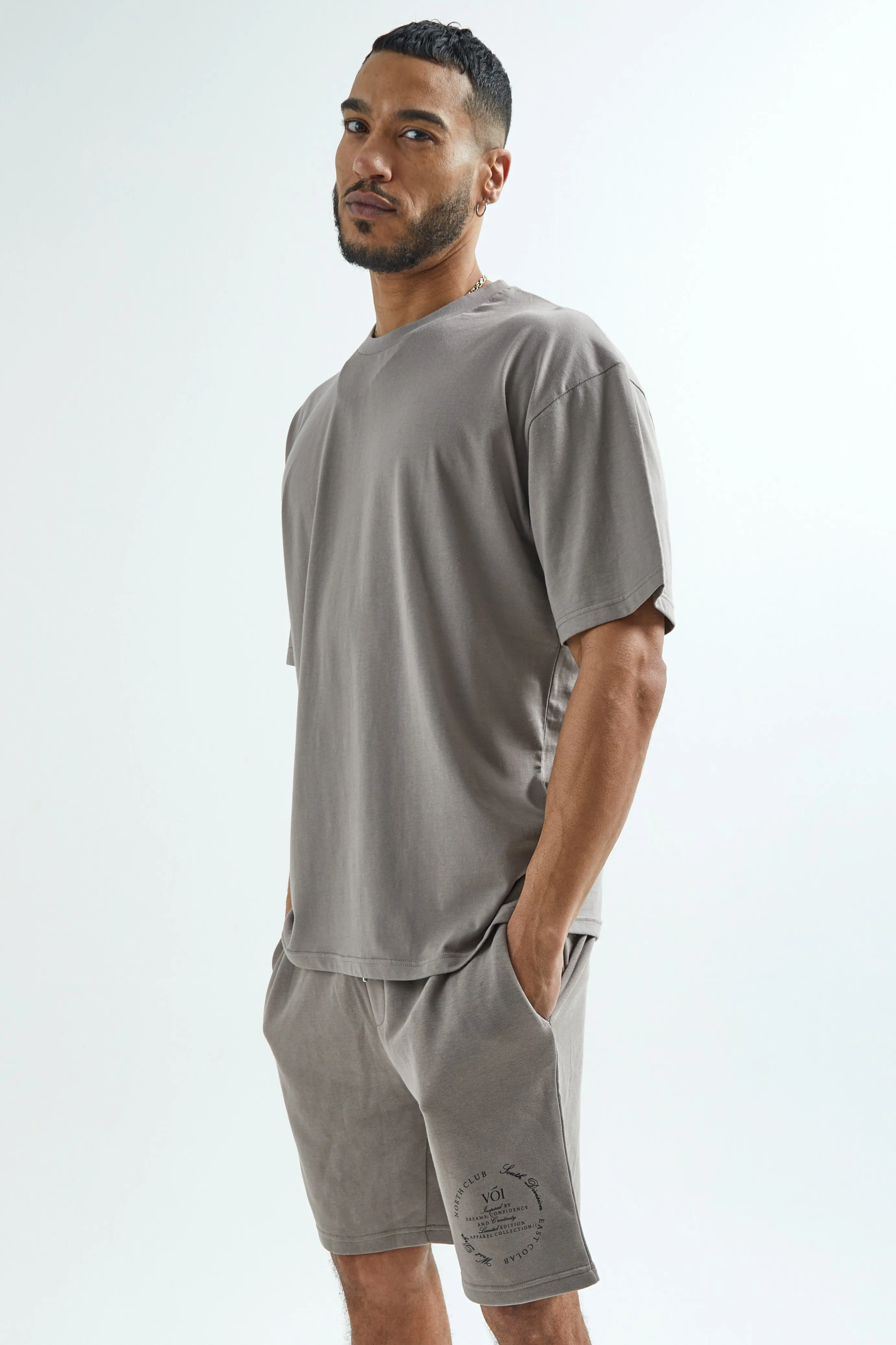 Camberwell T-Shirt & Shorts Set - Grey