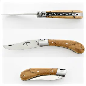 Capuchadou 10 cm Classic Folding Knife Burled Beech End Grain