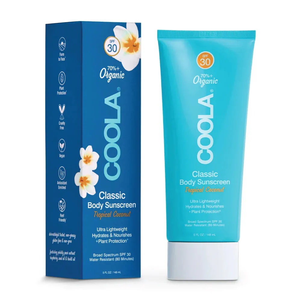 Coola Classic Organic Sunscreen Lotion SPF 30 - Tropical Coconut