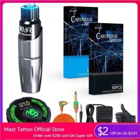 Dragonhawk Mast Tour Tattoo Rotary Pen Tattoo Kit Machine Set Kit Motor Rotary Pen Power Needles