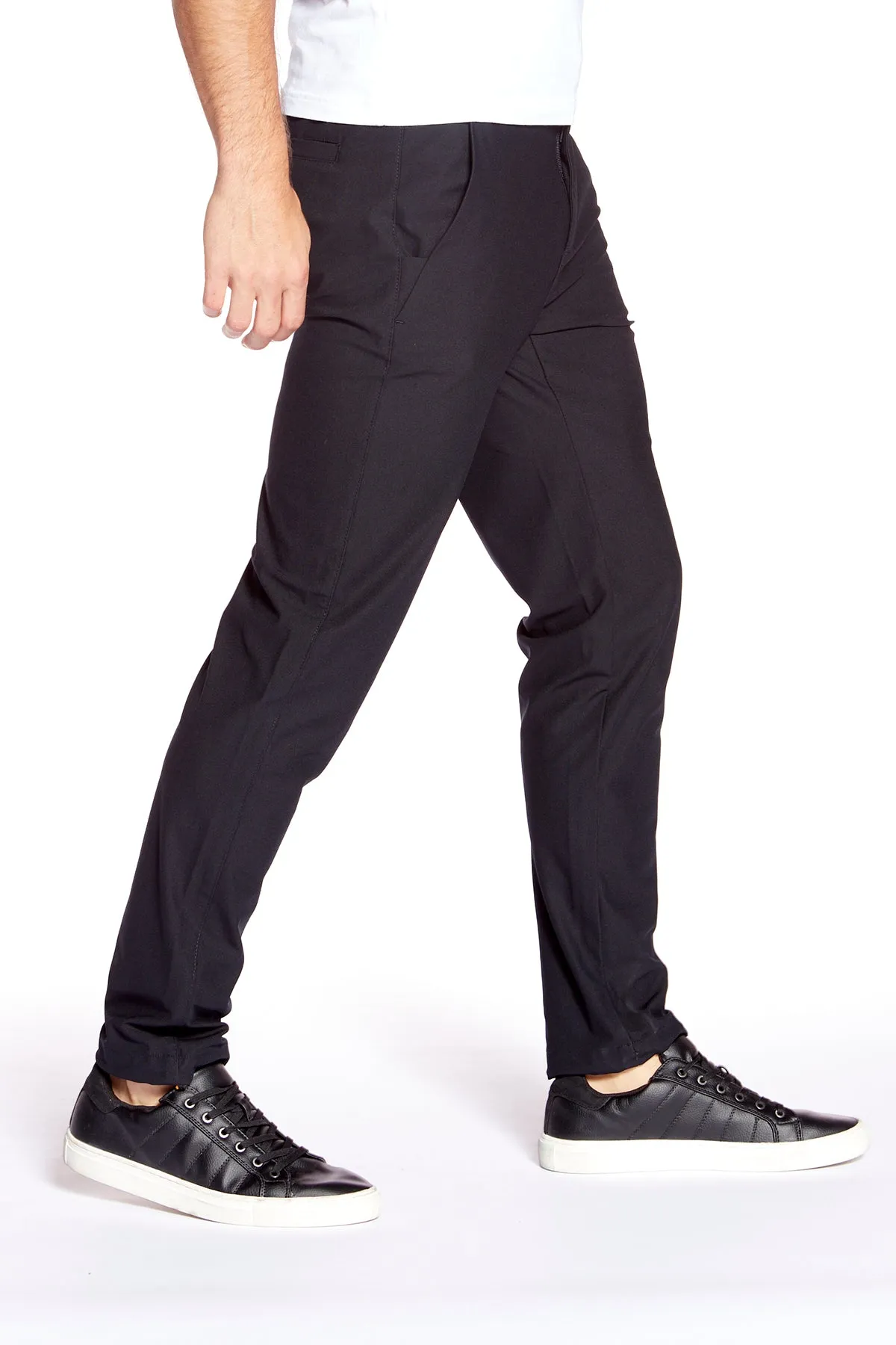 ELTON -  Slim Fit Chinos (Convertible Joggers) - Dark Navy