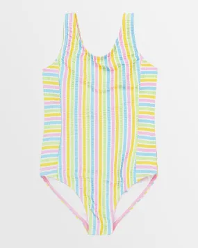 Girls 2-7 Mirage Stripe  One Piece Swimsuit