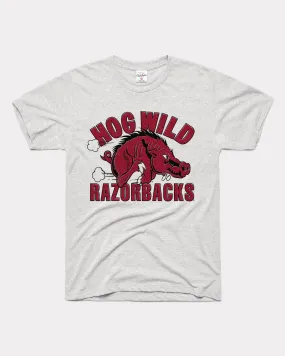 Hog Wild Arkansas Razorbacks Ash Grey T-Shirt