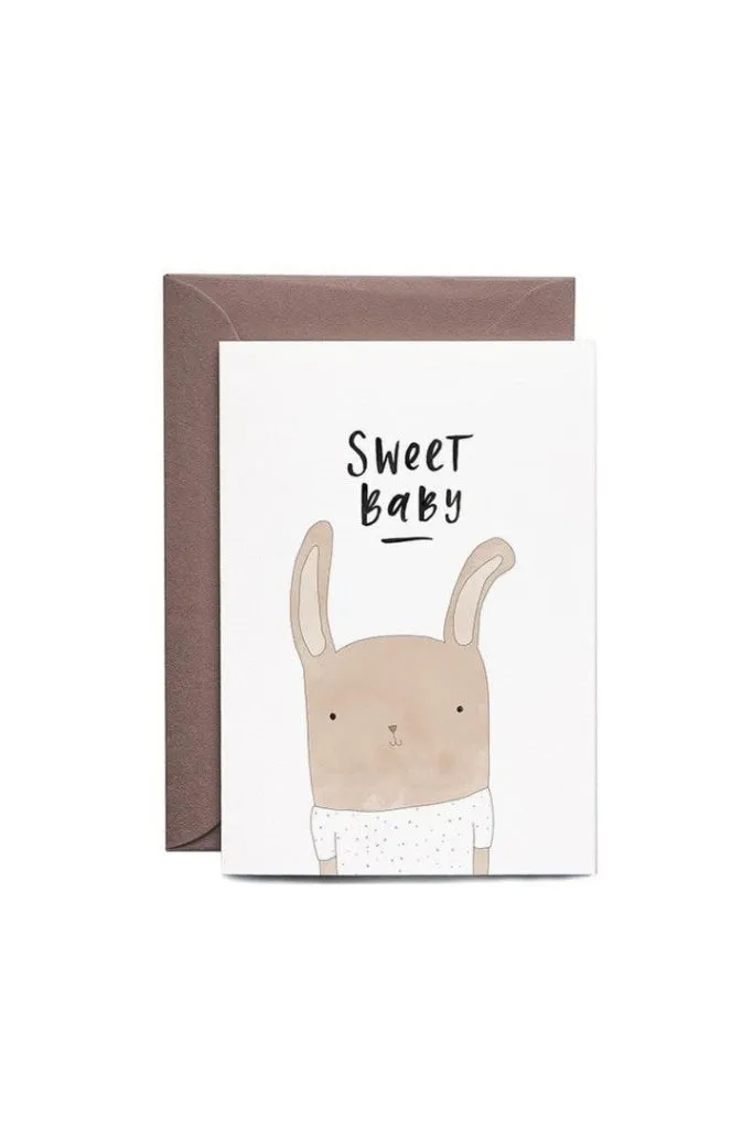 In The Daylight - Sweet Baby Rabbit - Greeting Card