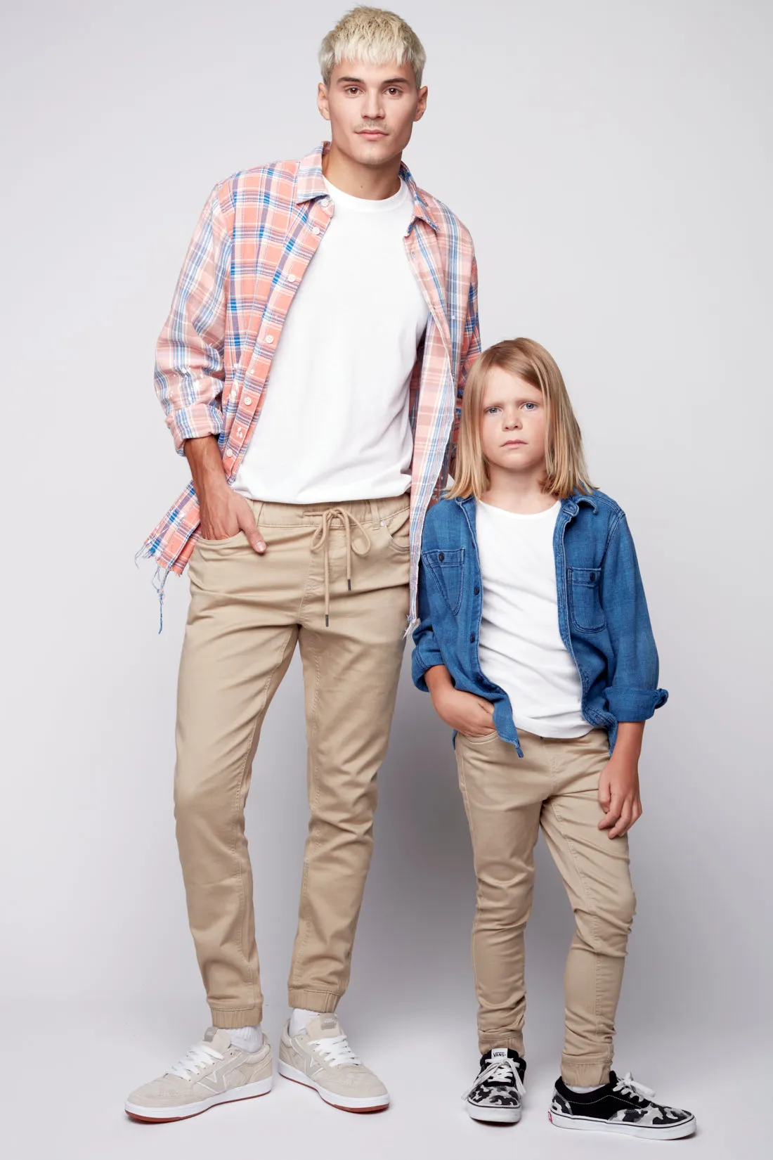 JAGGER - 5 Pocket Soft French Terry Classic Jogger - Tan