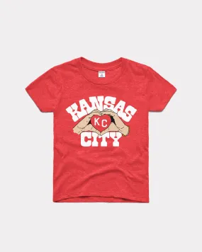 Kids KC Heart Hands Red T-Shirt