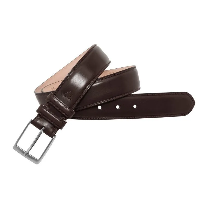 Leather Belt w/ Monochrome Stitching