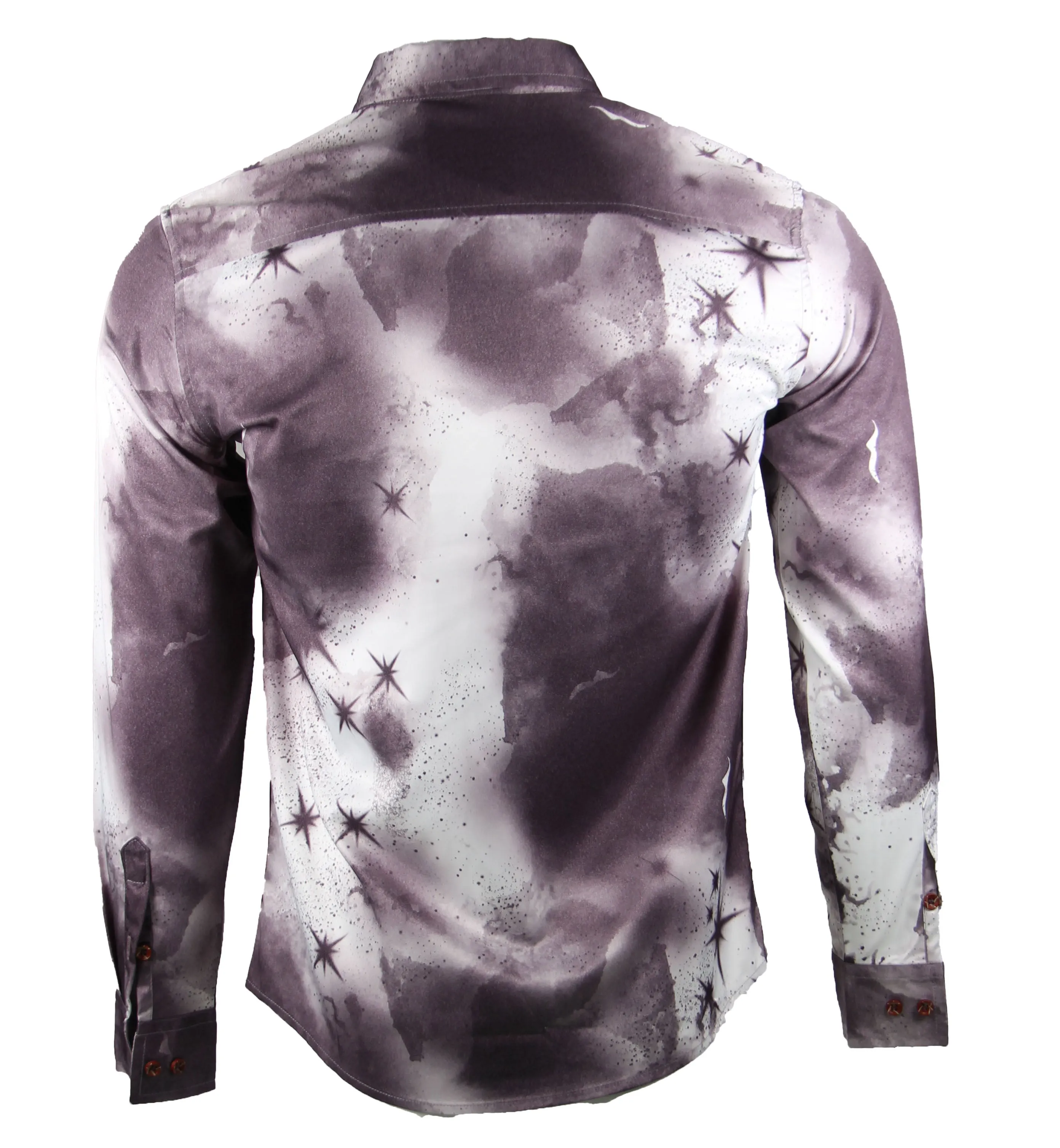 Long Sleeve Designed Shirt (Grey) 1753