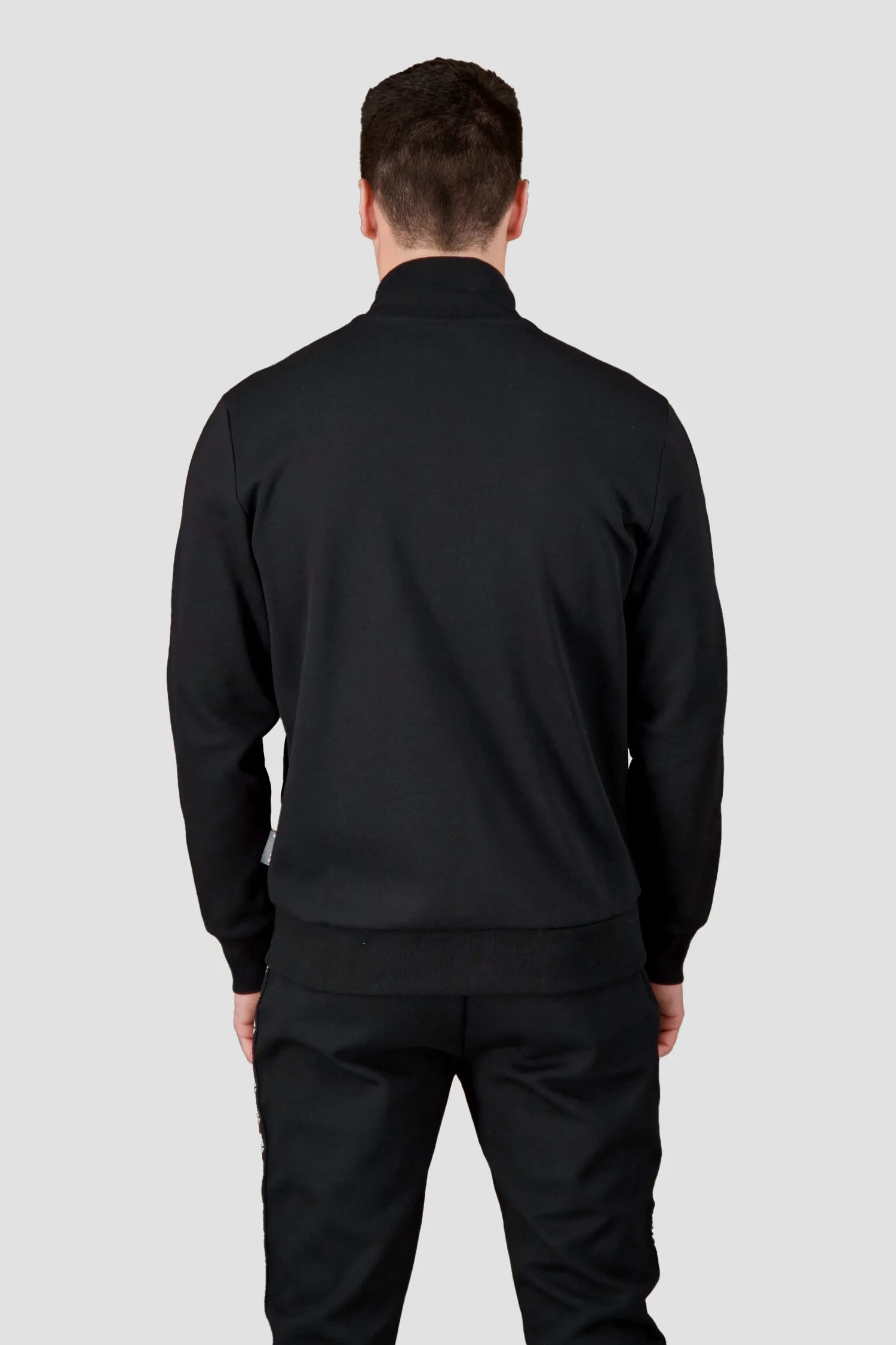 Philipp Plein Black Hexagon Jogging Jacket