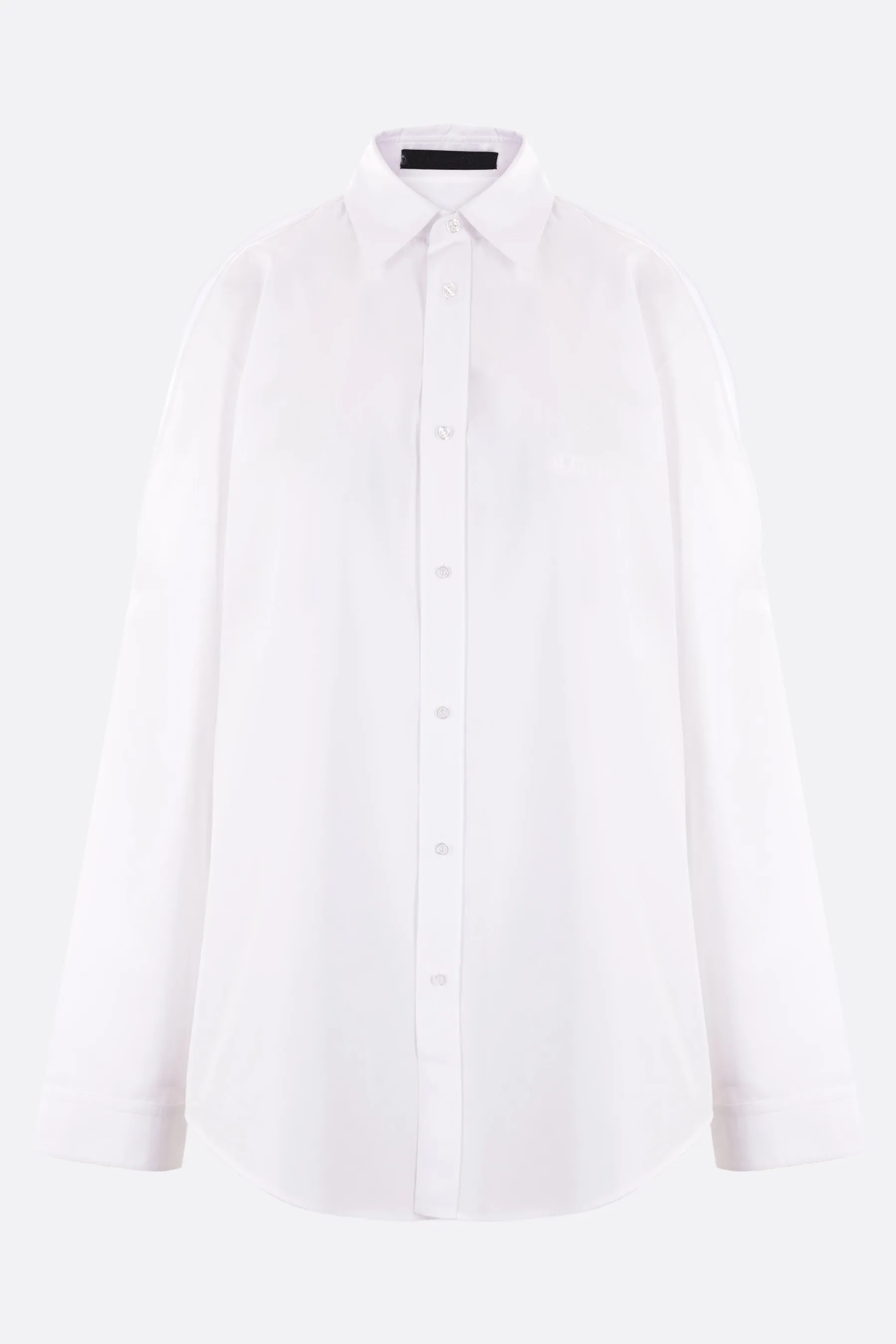 poplin shirt with cut-out