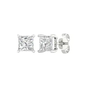 Princess Cut Diamond Stud Earrings