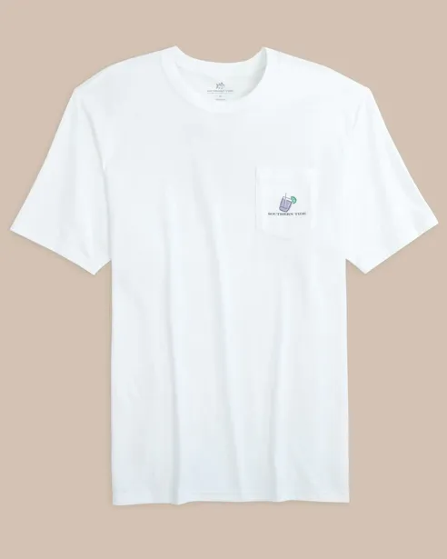 Southern Tide Dazed and Transfused Short Sleeve T-Shirt - Classic White