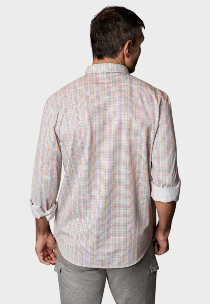 Spectrum Check Long Sleeve Tech Shirt