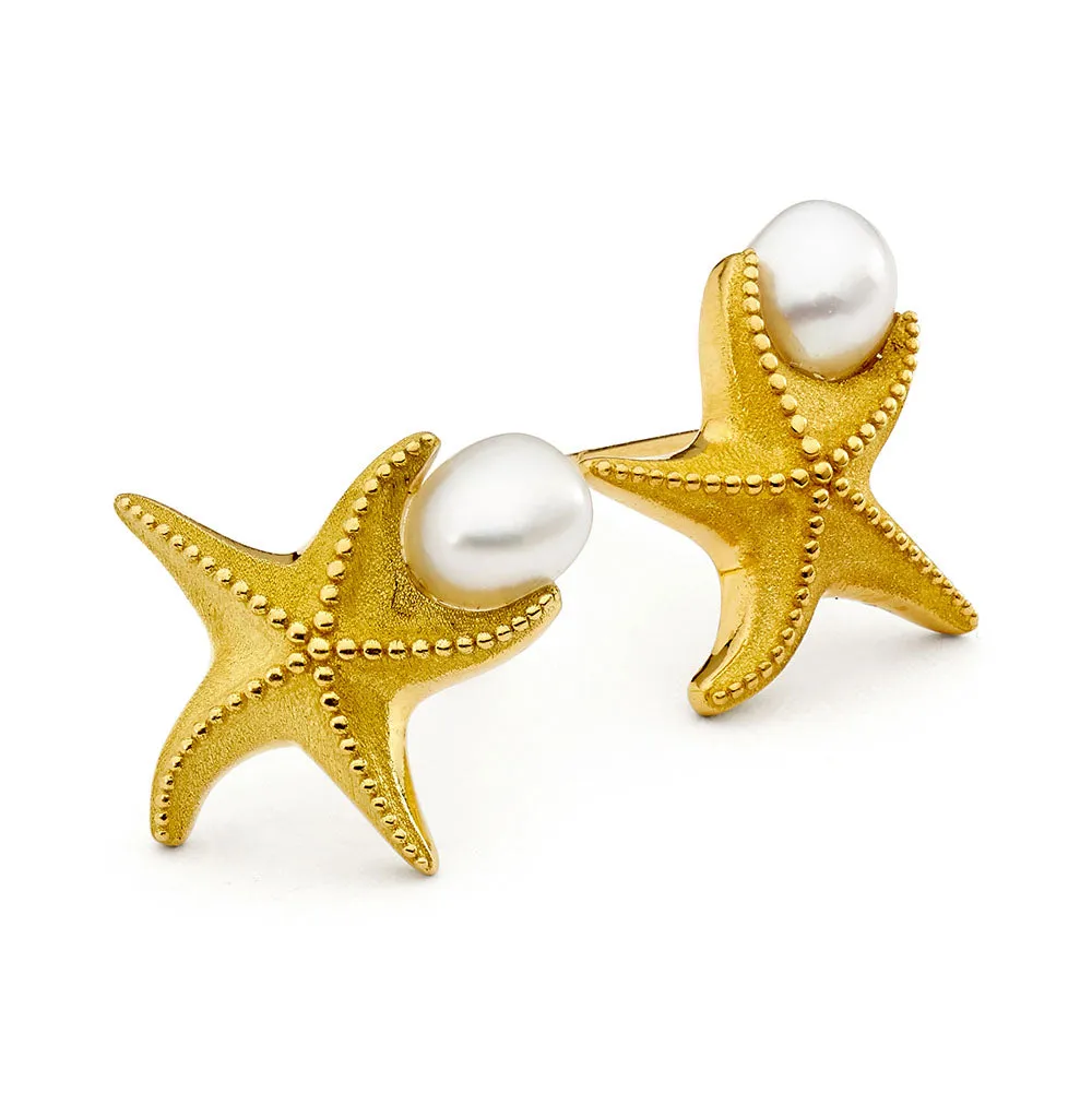 'Star of the Sea' south sea pearl Earrings