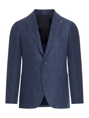 unstructured single-breasted jacket