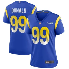 Women's Nike Aaron Donald Royal Los Angeles Rams Game Player Jersey